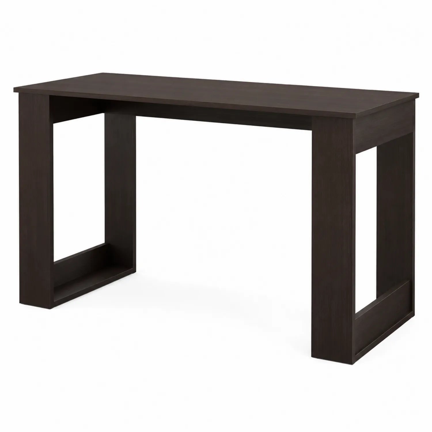 Bureau Rectangulaire en Bois d'Ingénierie Foncé